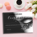 Certyfikat ukończenia kursu DARK LASHES, A4 (C17)