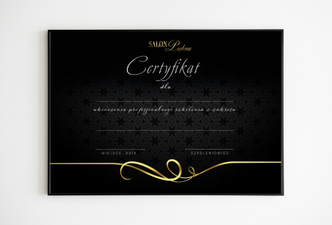 Certyfikat ukończenia kursu Lux Gold, A4 (C27) Certyfikat ukończenia kursu Lux Gold, A4 (C27)