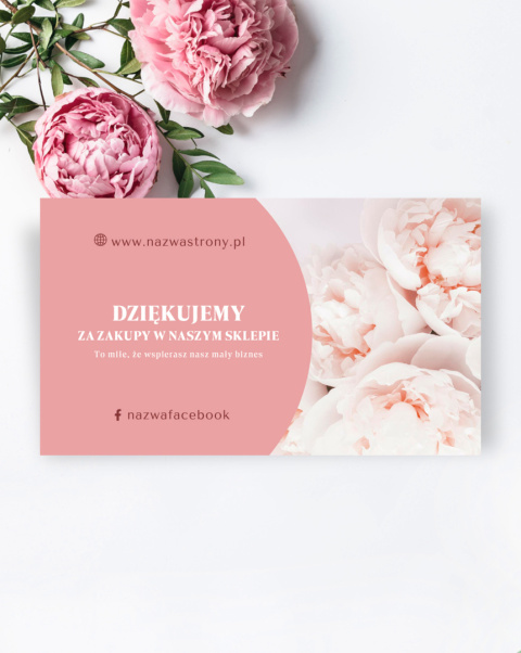 Podziękowanie za zakupy PEONIES (P3)