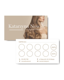 Karta klienta DLA FRYZJERA (KK13)