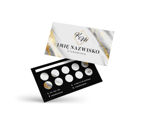 Karta klienta SZAROŚĆ ZE ZŁOTEM (KK01)