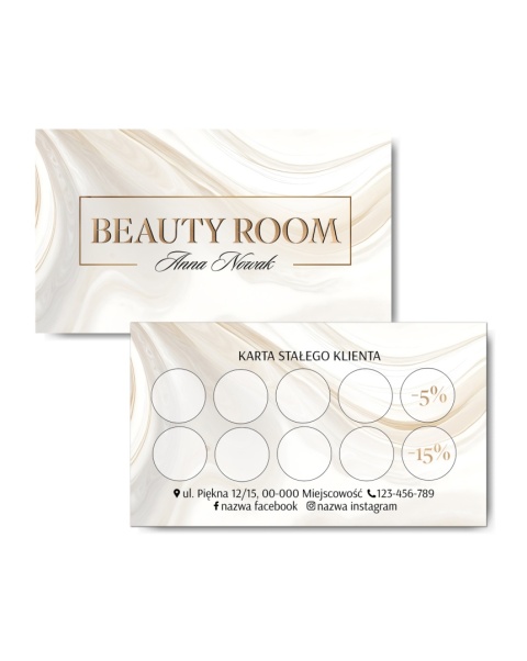 Karta klienta BEŻOWE FALE (KK09) Karta klienta BEŻOWE FALE (KK09)