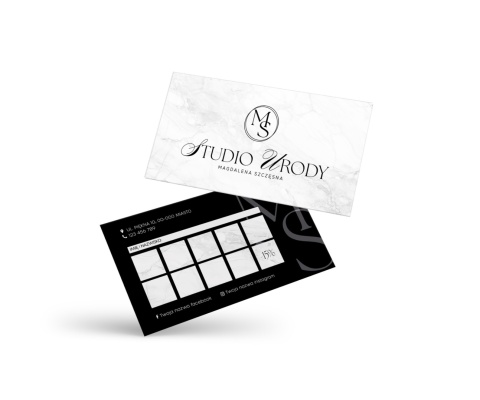 Karta klienta z ozdobnymi literami (KK03)