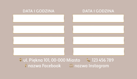 Terminarz wizyt Beżowe Brzegi (T22) Terminarz wizyt Beżowe Brzegi (T22)