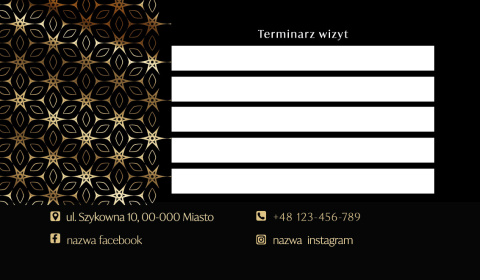 Terminarz wizyt Lux Gold (T17) Terminarz wizyt Lux Gold (T17)