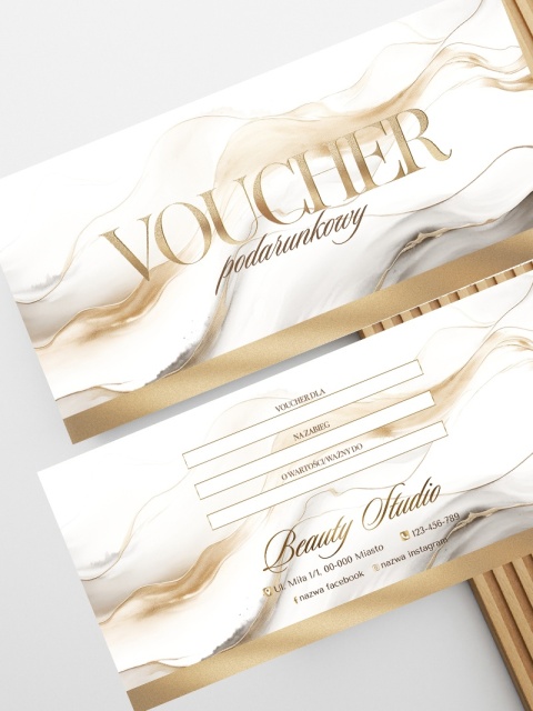 Voucher podarunkowy BEŻOWE ZŁOTO (V44) Voucher podarunkowy BEŻOWE ZŁOTO (V44)