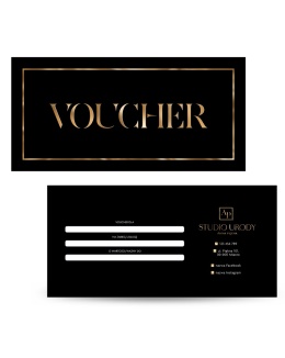 Voucher podarunkowy Czarno-Złoty (V41)