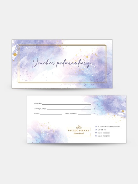 Voucher podarunkowy Fiolety (V23) Voucher podarunkowy Fiolety (V23)