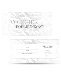 Voucher podarunkowy METALICZNY SZARY (V54)