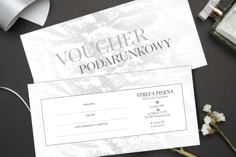 Voucher podarunkowy METALICZNY SZARY (V54) Voucher podarunkowy METALICZNY SZARY (V54)