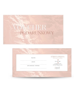 Voucher podarunkowy Pudrowo metaliczne tło (V53)