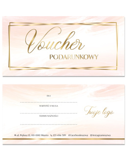 Voucher podarunkowy Różowe Smugi (V68)