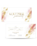 Voucher podarunkowy Różowo-złote plamki (V5)