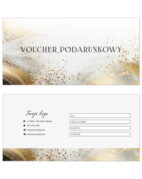 Voucher podarunkowy Złote Plamy (V66)