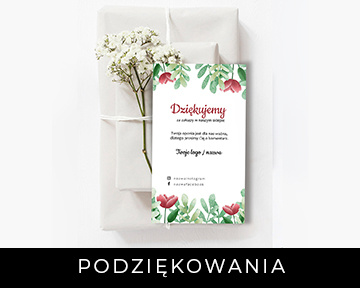 podziękowania za zakupy